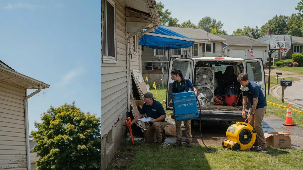 Ceiling Leak Cleanup in Green Valley, WI near me